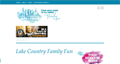 Desktop Screenshot of lakecountryfamilyfun.com