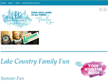 Tablet Screenshot of lakecountryfamilyfun.com